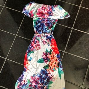 Off the shoulder maxi